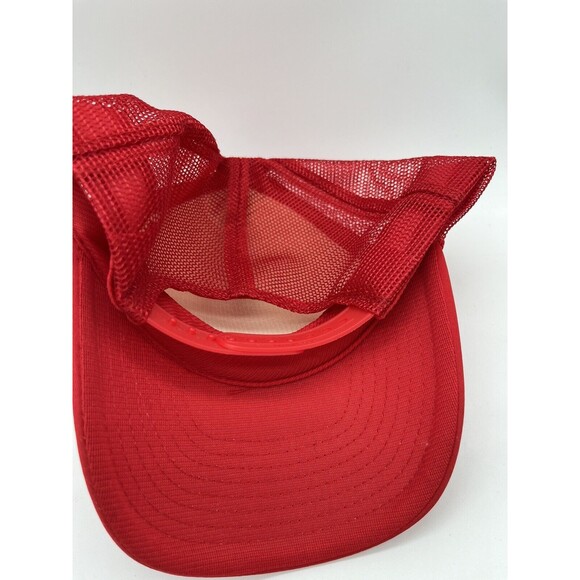 Levi Strauss Signature Vintage Mesh Trucker Adjustable Red Hat NWOT New Nissin - Picture 3 of 6